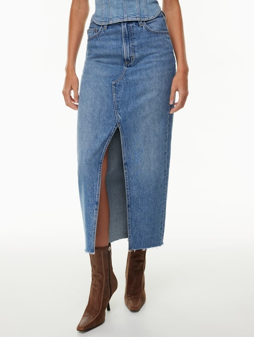Denim Forum The 90s Vintage Maxi Skirt Size 28